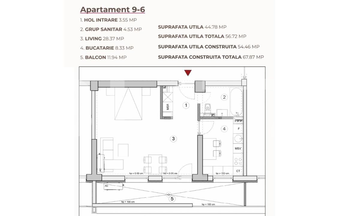 Garsonieră de vânzare Calea Severinului - 195301AV | BLITZ Craiova | Poza3