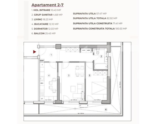 Apartament de vânzare 2 camere Calea Severinului - 195419AV | BLITZ Craiova | Poza3