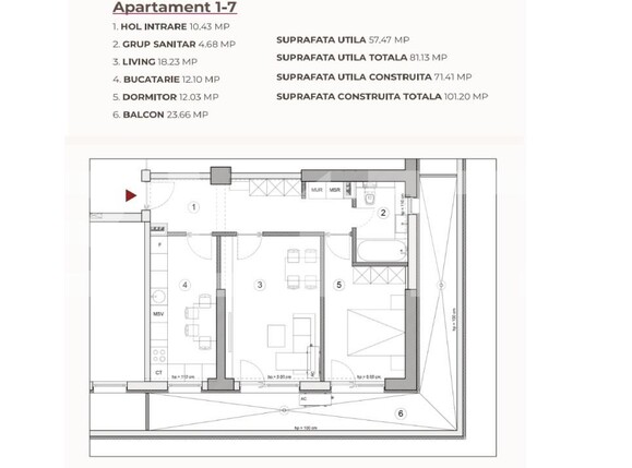 Apartament de vânzare 2 camere Calea Severinului - 195421AV | BLITZ Craiova | Poza2