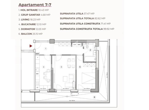 Apartament de vânzare 2 camere Calea Severinului - 195430AV | BLITZ Craiova | Poza2