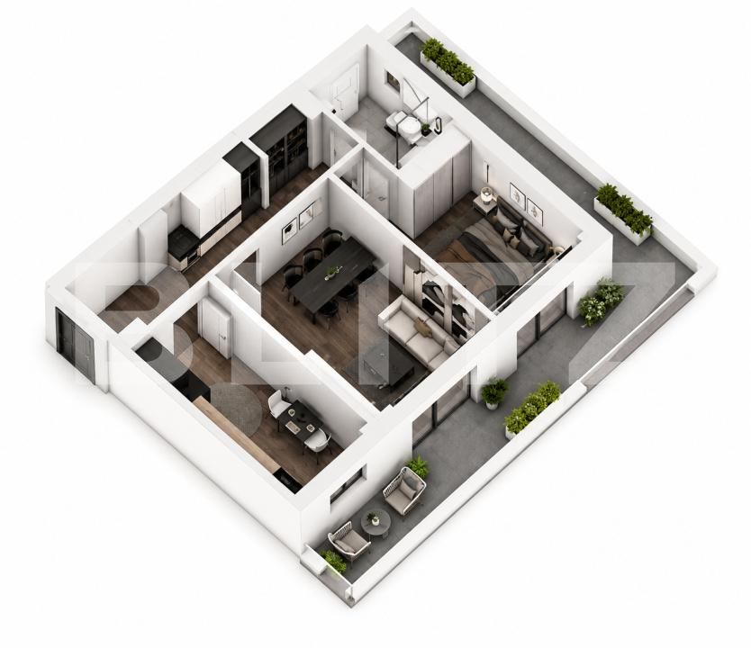 Apartament de vânzare 2 camere Calea Severinului - 195430AV | BLITZ Craiova | Poza3