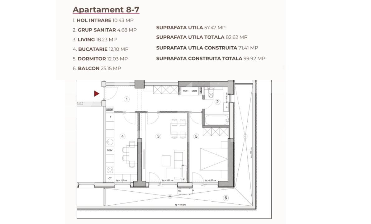 Apartament de vânzare 2 camere Calea Severinului - 195434AV | BLITZ Craiova | Poza2