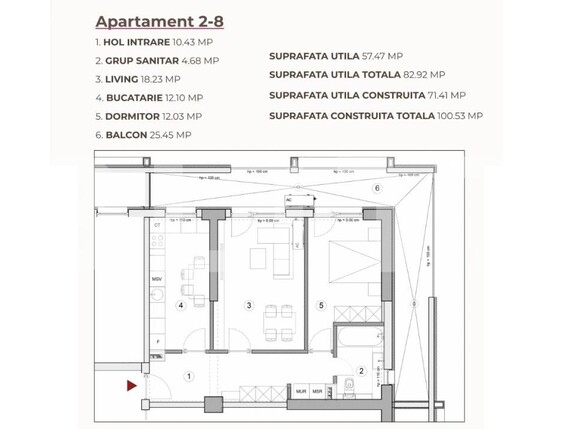 Apartament de vânzare 2 camere Calea Severinului - 195435AV | BLITZ Craiova | Poza2