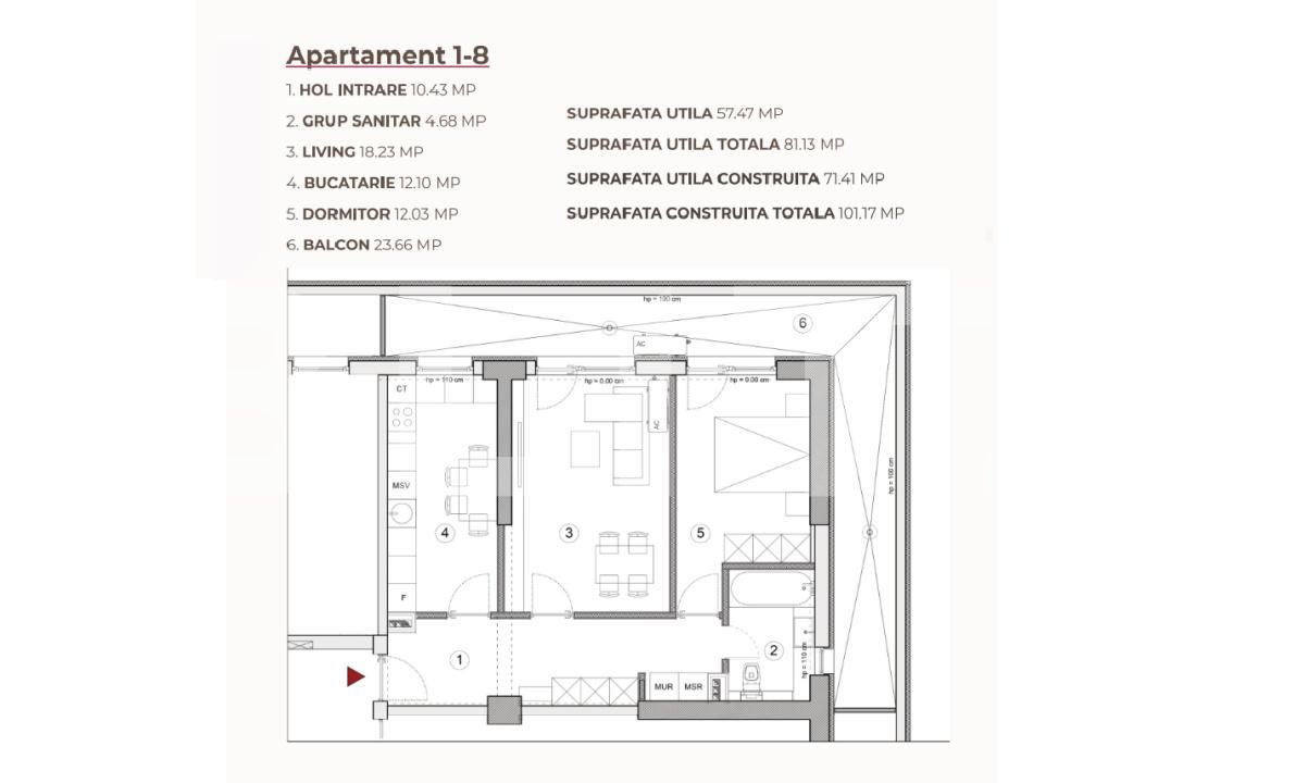 Apartament de vânzare 2 camere Calea Severinului - 195436AV | BLITZ Craiova | Poza2