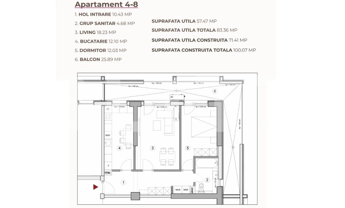 Apartament de vânzare 2 camere Calea Severinului - 195437AV | BLITZ Craiova | Poza2