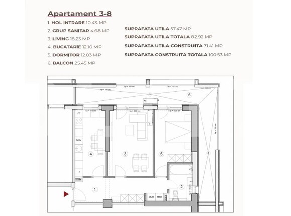 Apartament de vânzare 2 camere Calea Severinului - 195438AV | BLITZ Craiova | Poza2