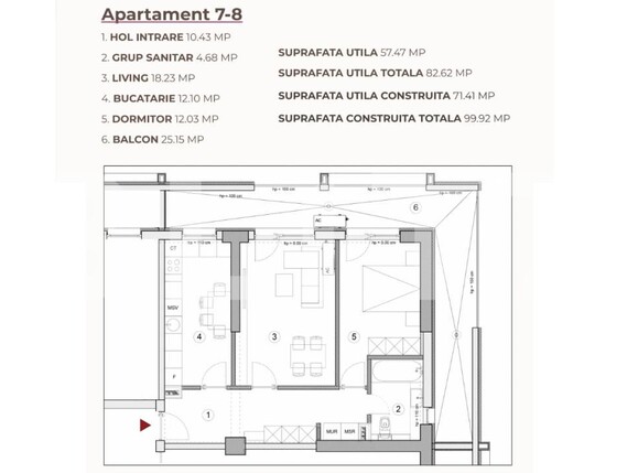 Apartament de vânzare 2 camere Calea Severinului - 195444AV | BLITZ Craiova | Poza2