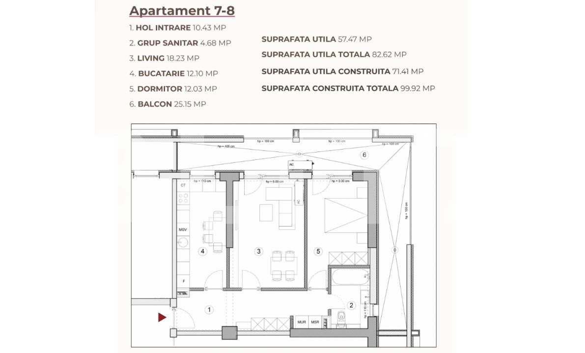 Apartament de vânzare 2 camere Calea Severinului - 195444AV | BLITZ Craiova | Poza2