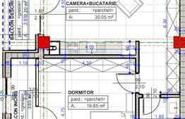 Apartament 2 camere open space, 62 mp, zona Damila