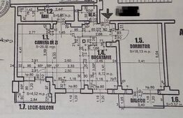 Apartament de 2 camere, 72 mp, decomandat, 2 bai, cartier Lapus 