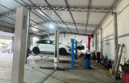 Service auto complet echipat de închiriat, 400 mp, Parcare generoasă