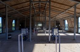 Pensiune 11 camere, cramă, terasă închisă, teren 15.073mp, zona Leamna
