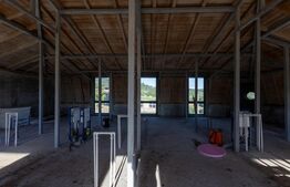 Pensiune 11 camere, cramă, terasă închisă, teren 15.073mp, zona Leamna