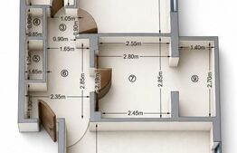 Apartament 2 camere, 50 mp, zona Rovine 