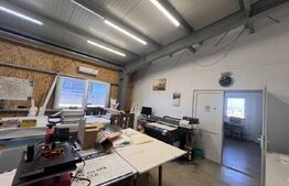 Hală industrială 390.17mp, teren 2.045 mp, afacere tipografie la cheie