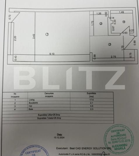 Garsonieră de vânzare Central - 207398AV | BLITZ Craiova | Poza7