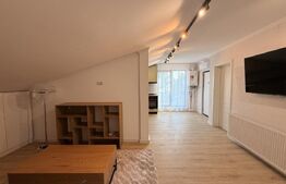 Mansardă casă nouă, acces exterior, 89 mp, curte, Romanești