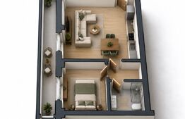 Apartament 2 camere, 36.60 mp utili Preajba - 0% comision la cumparare