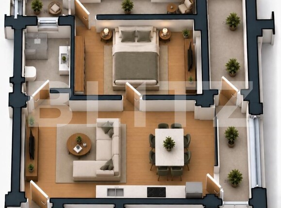 Apartament de vânzare 2 camere Preajba - 207832AV | BLITZ Craiova | Poza1
