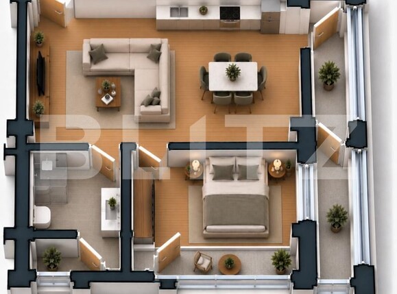 Apartament de vânzare 2 camere Preajba - 207845AV | BLITZ Craiova | Poza1