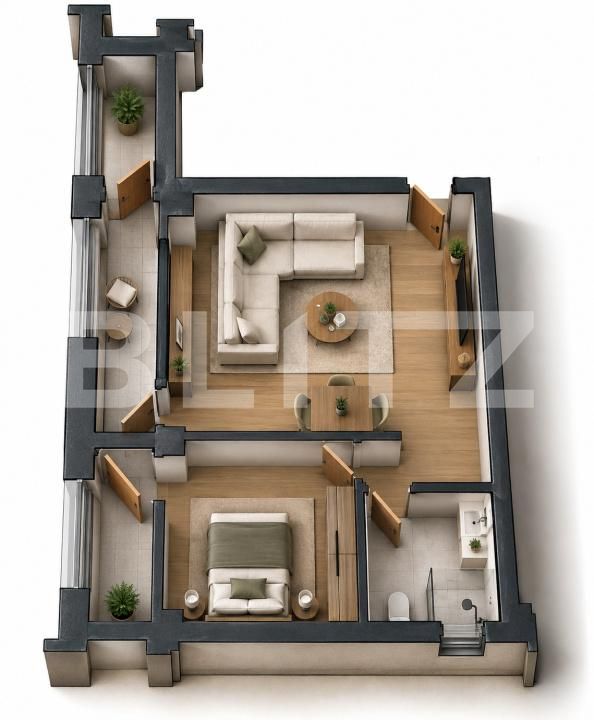 Apartament de vânzare 2 camere Preajba - 207869AV | BLITZ Craiova | Poza2