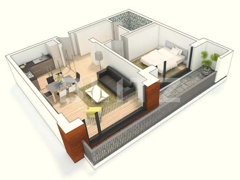 Apartament de vânzare 2 camere George Enescu - 68174AV | BLITZ Craiova | Poza1