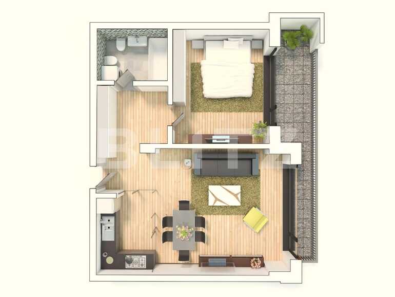 Apartament de vânzare 2 camere George Enescu - 68175AV | BLITZ Craiova | Poza1