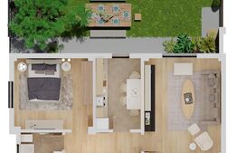 Apartament de 2 camere, decomandat, 55 mp, gradina 37 mp! Zona Veteranilor! 