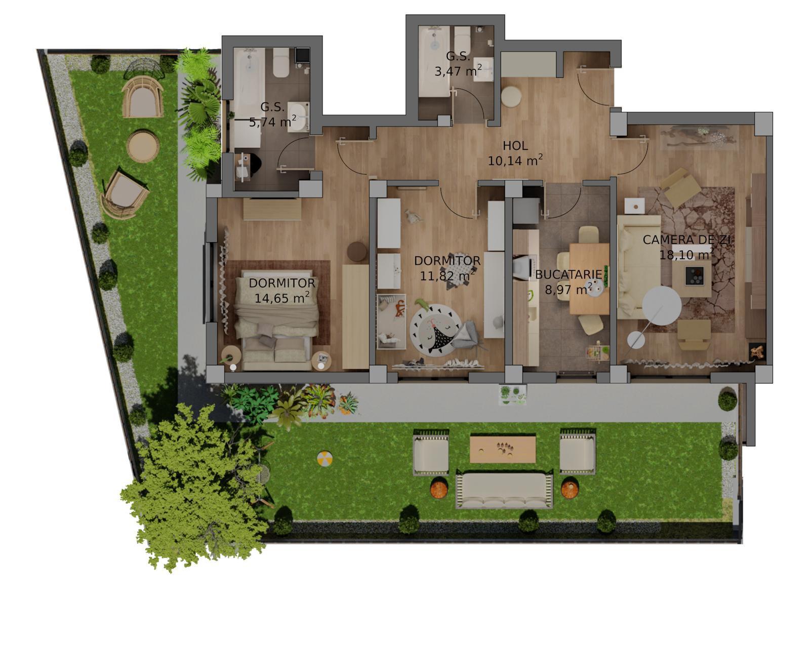 Apartament de vânzare 3 camere Veteranilor - 68209AV | BLITZ Craiova | Poza3