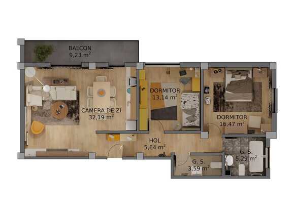 Apartament de vânzare 3 camere Veteranilor - 68215AV | BLITZ Craiova | Poza1