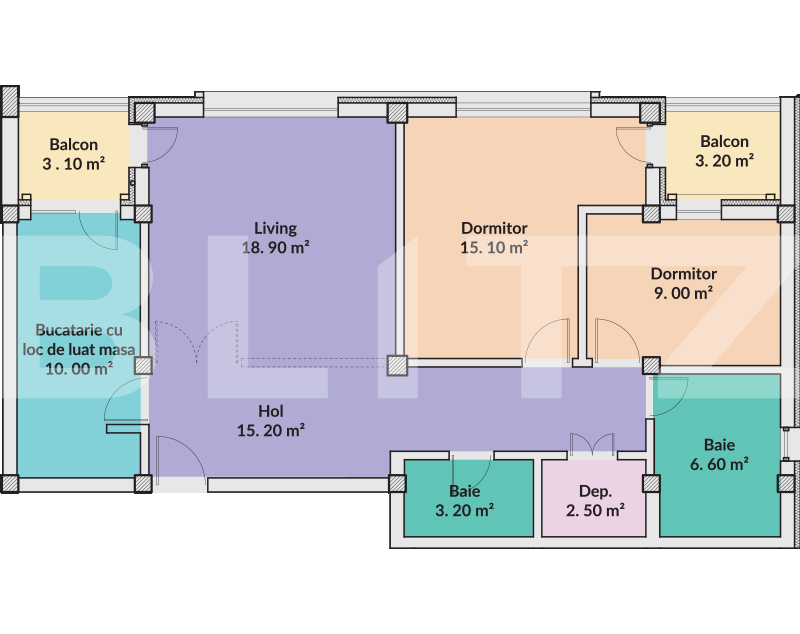 Apartament 3 camere, ultramodern, 87 mp, zona Lapus
