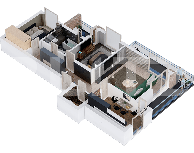 Apartament modern si spatios de 3 camere 86,8 mp zona Lapus