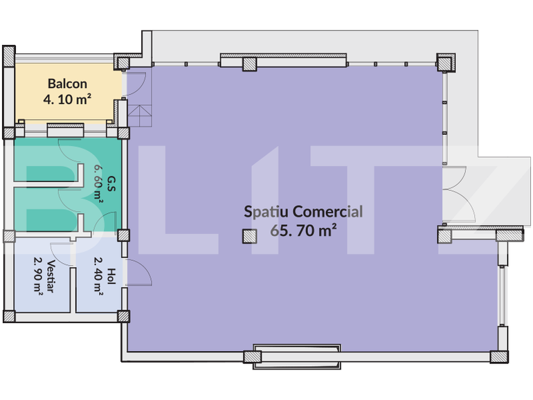 Spațiu comercial de vânzare Lapus - 69881SVC | BLITZ Craiova | Poza1
