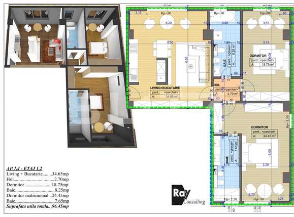 Apartament de vânzare 3 camere Brazda lui Novac - 71632AV | BLITZ Craiova | Poza1
