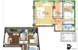 Apartament 2 camere, zona Brazda lui Novac, finisaje moderne, foarte spatios, 73 mp 