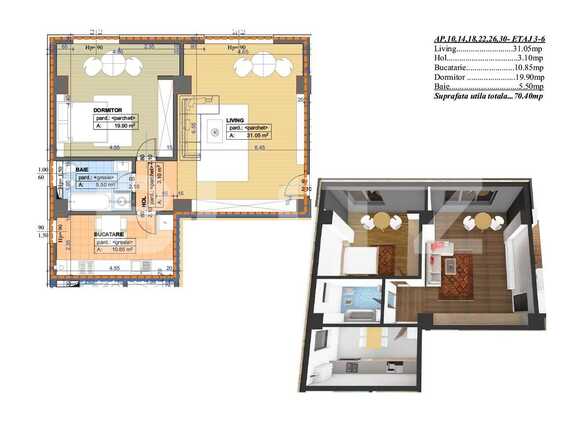 Apartament de vânzare 2 camere Brazda lui Novac - 71773AV | BLITZ Craiova | Poza2