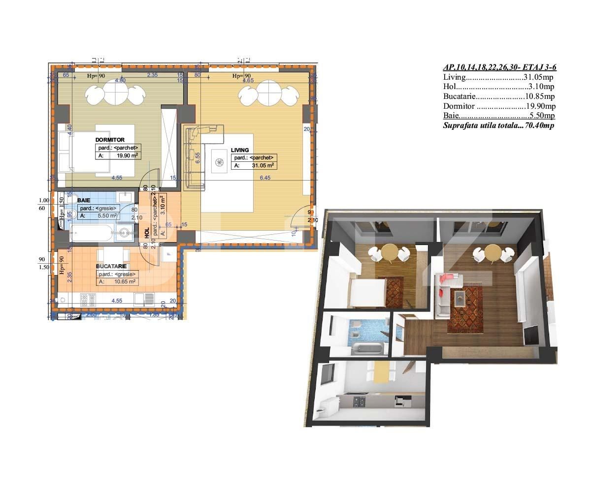 Apartament de vânzare 2 camere Brazda lui Novac - 71773AV | BLITZ Craiova | Poza2