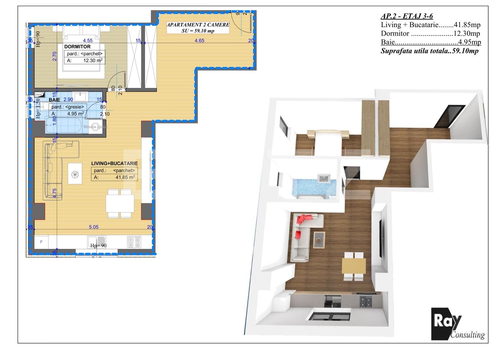 Apartament de vânzare 2 camere Brazda lui Novac - 71878AV | BLITZ Craiova | Poza2