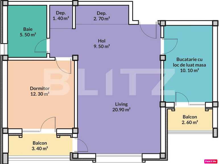 Apartament de vânzare 2 camere Lapus - 73045AV | BLITZ Craiova | Poza1