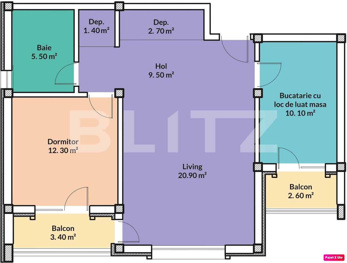 Apartament modern si spatios, 2 camere, 68 mp, zona Lapus