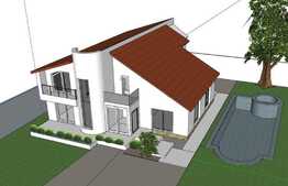 Casa moderna, 360 mp desfasurati, 700 mp teren, piscina, Damila 