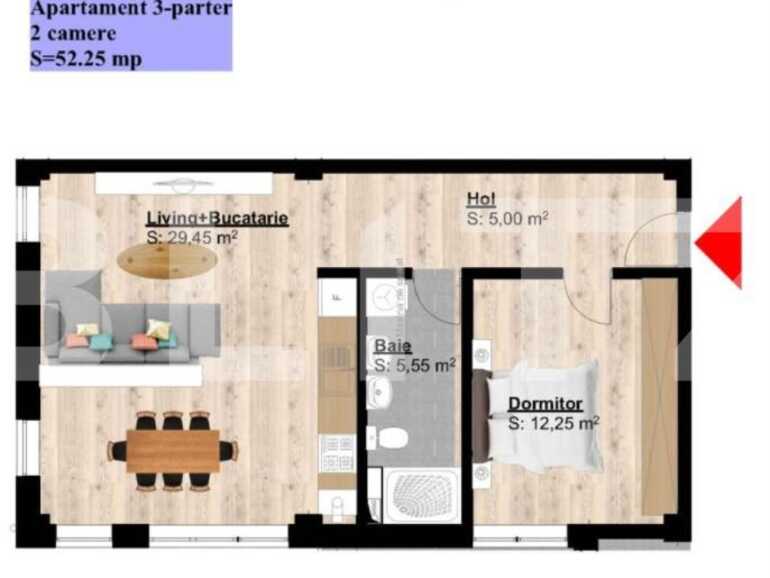 Apartament de vânzare 2 camere Brestei - 76332AV | BLITZ Craiova | Poza1
