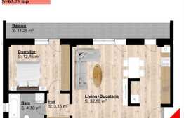 Apartament 2 camere, 63.75mp, zona Facultatea de Agronomie