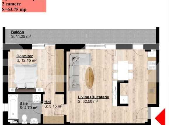 Apartament de vânzare 2 camere Brestei - 76413AV | BLITZ Craiova | Poza2