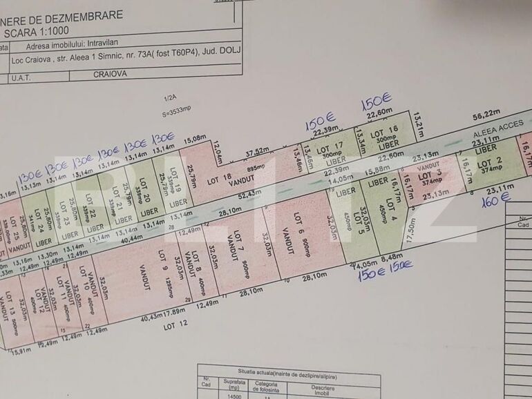 Teren de vânzare Exterior  Nord - 76487TV | BLITZ Craiova | Poza1