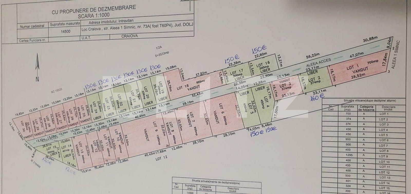 Teren de vânzare Exterior  Nord - 76487TV | BLITZ Craiova | Poza1