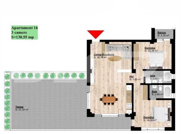 Apartament de vânzare 3 camere Brestei - 77036AV | BLITZ Craiova | Poza2