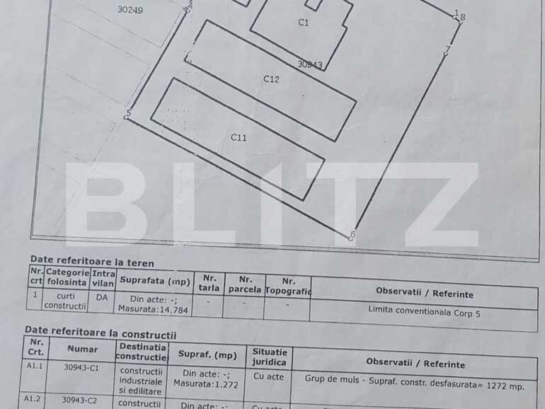 Spațiu industrial de vânzare Exterior Sud - 77263SVI | BLITZ Craiova | Poza1