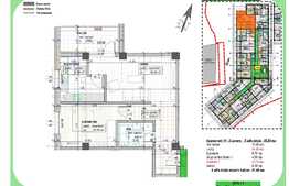 Apartament de 2 camere in ansamblu rezidential nou, zona centrala