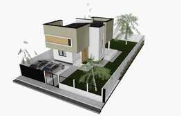 Casă individuală la cheie, 109 mp, 324 mp curte, Metro